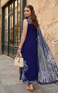 Asifa and Nabeel | Summer Lawn 26 | Scarlet Blue (SL26-04) - by Libasekhas UK - Registered Vendor of : Asifa and Nabeel - 100% Original Designer Dress