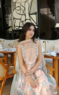 Asifa and Nabeel | Summer Lawn 26 | Peach Garden (SL26-05) - by Libasekhas UK - Registered Vendor of : Asifa and Nabeel - 100% Original Designer Dress
