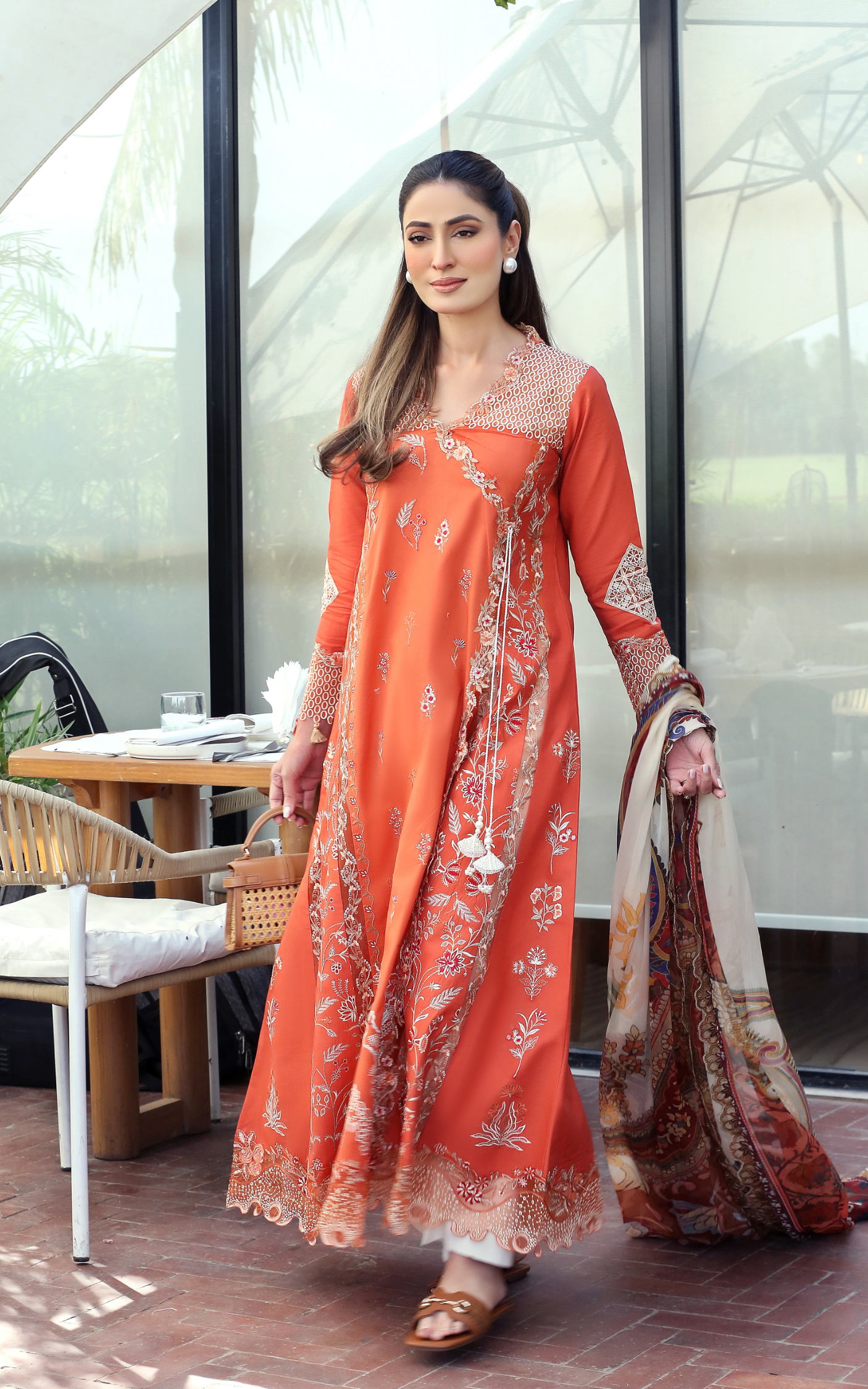 Asifa and Nabeel | Summer Lawn 26 | Coral Fusion (SL26-06) - by Libasekhas UK - Registered Vendor of : Asifa and Nabeel - 100% Original Designer Dress