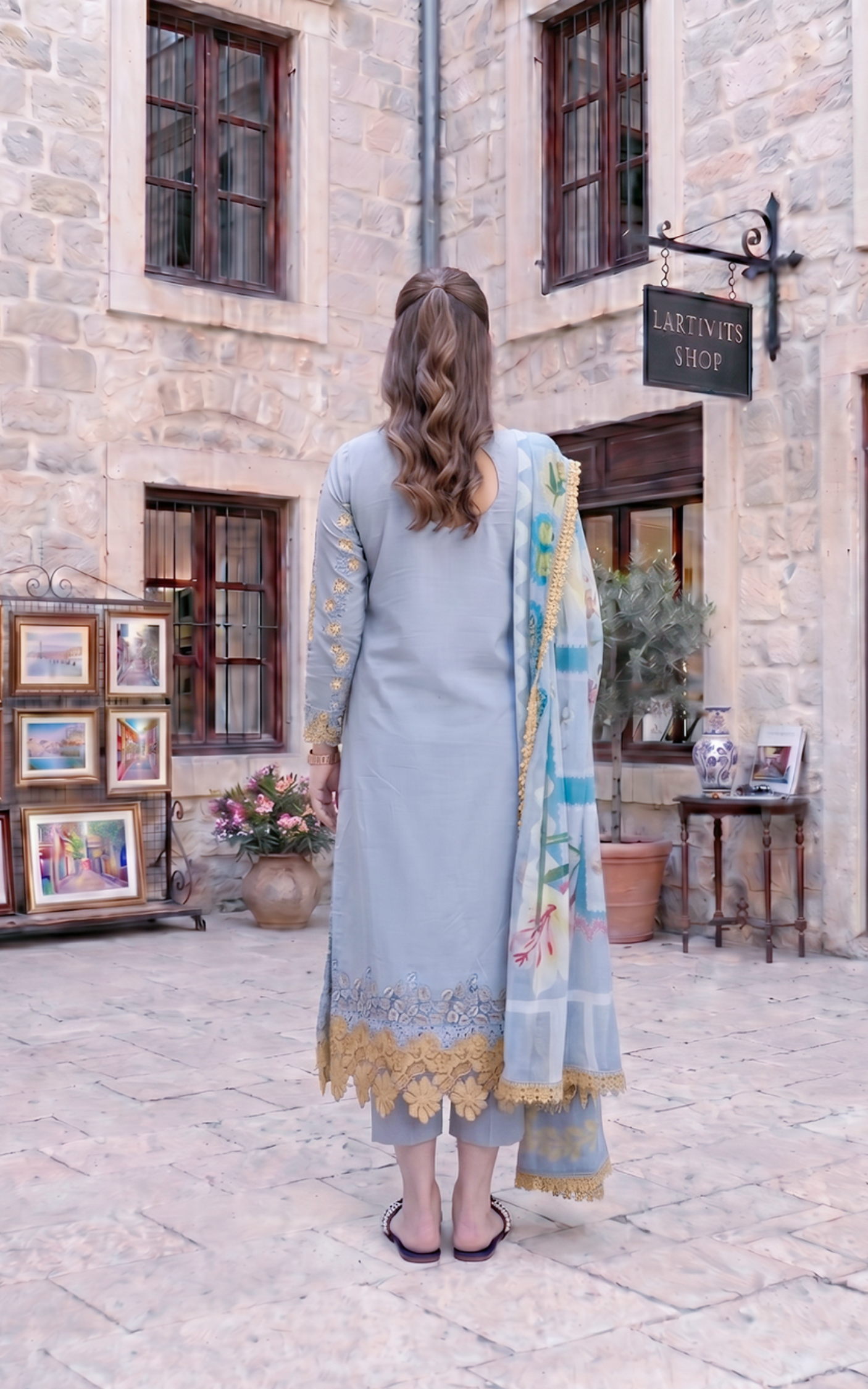 Asifa and Nabeel | Summer Lawn 26 | Ash Elegance (SL26-07) - by Libasekhas UK - Registered Vendor of : Asifa and Nabeel - 100% Original Designer Dress