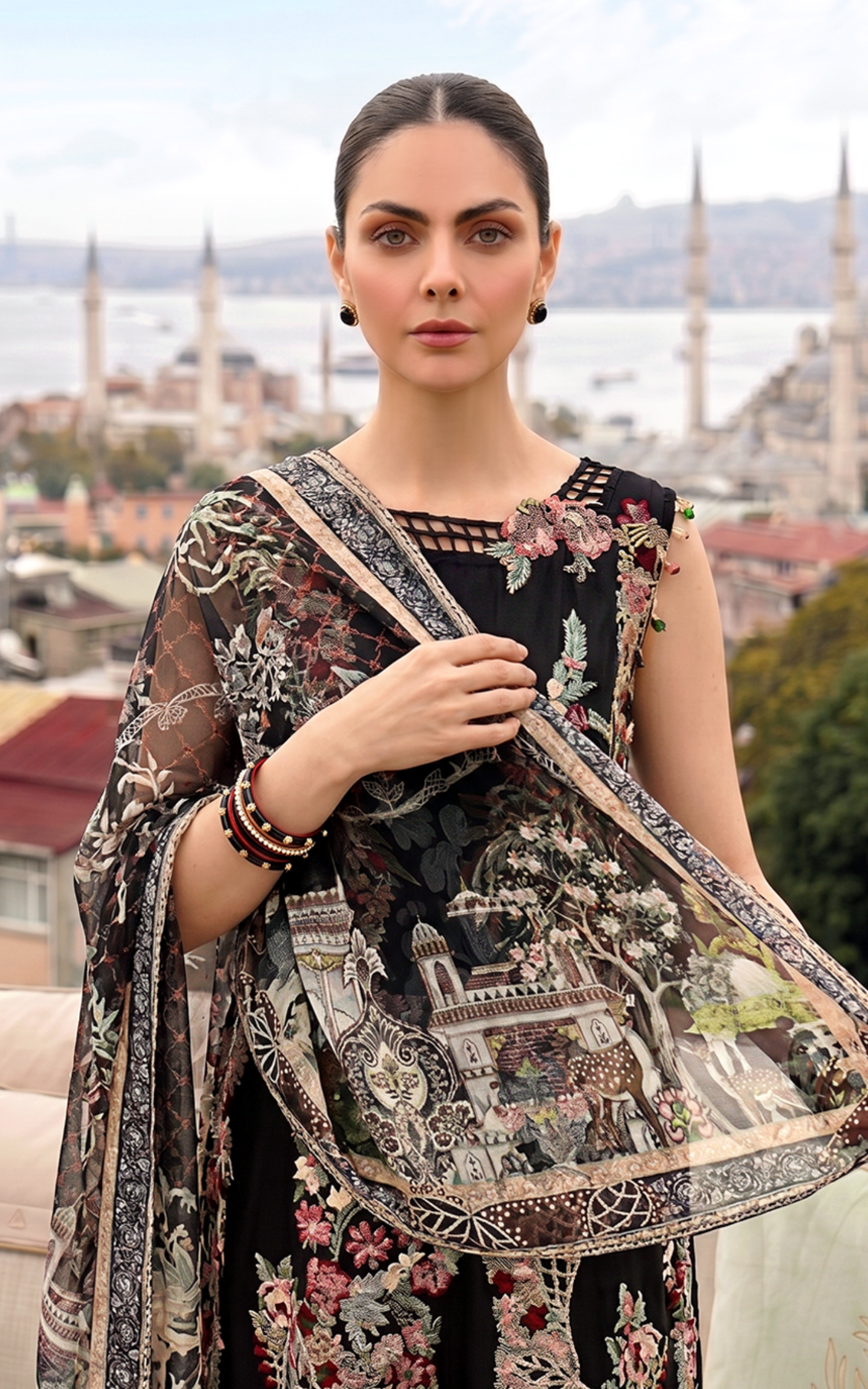 Asifa and Nabeel | Summer Lawn 26 | Smoke Pearl (SL26-08) - by Libasekhas UK - Registered Vendor of : Asifa and Nabeel - 100% Original Designer Dress