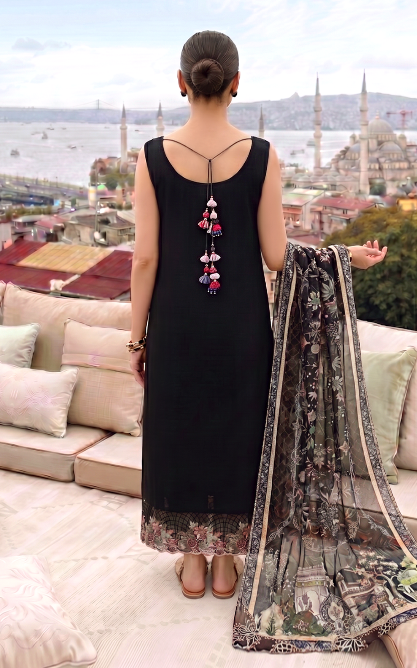 Asifa and Nabeel | Summer Lawn 26 | Smoke Pearl (SL26-08) - by Libasekhas UK - Registered Vendor of : Asifa and Nabeel - 100% Original Designer Dress