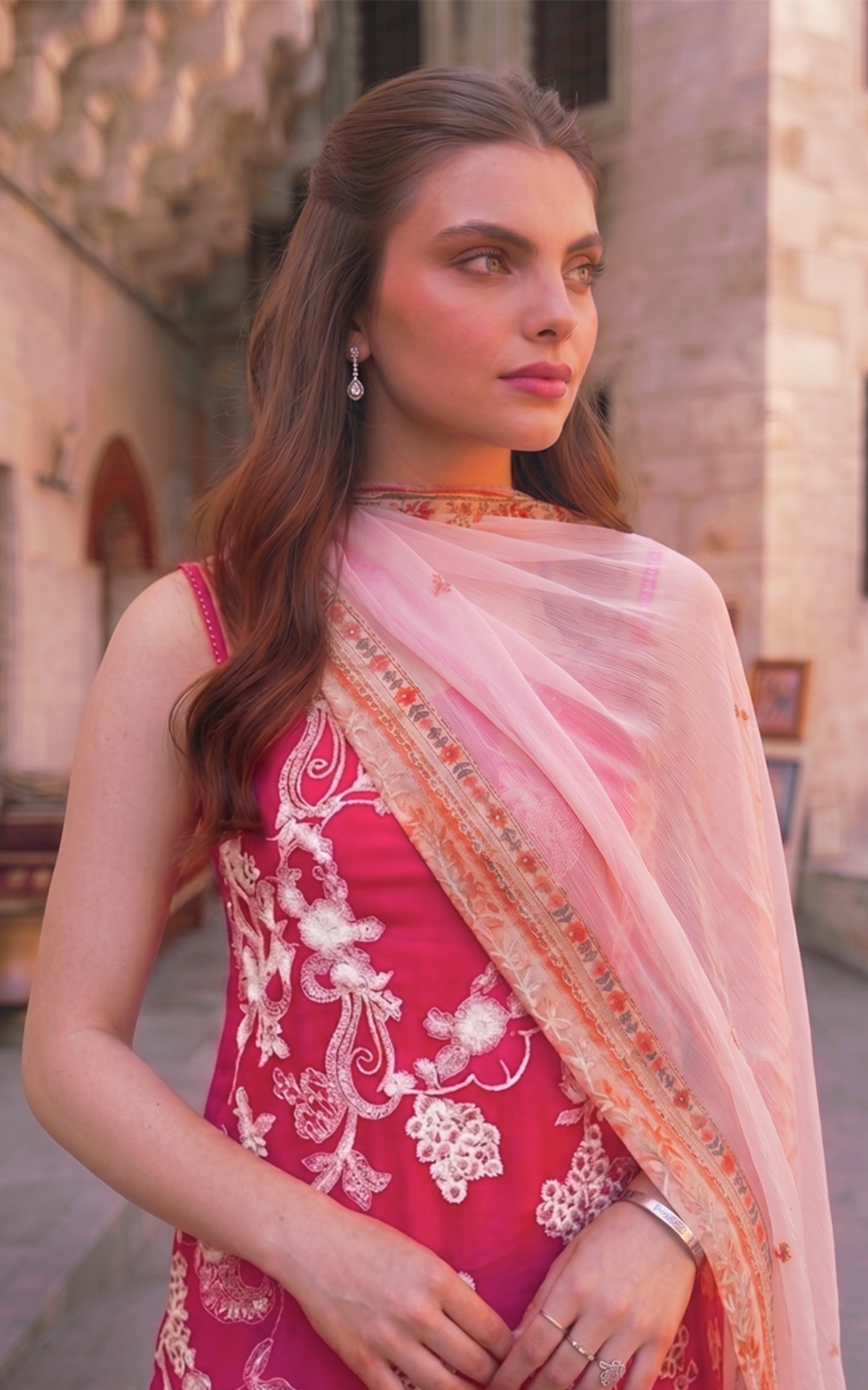 Asifa and Nabeel | Summer Lawn 26 | Fuchsia Allure (SL26-09) - by Libasekhas UK - Registered Vendor of : Asifa and Nabeel - 100% Original Designer Dress