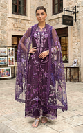 Asifa and Nabeel | Summer Lawn 26 | Plum Royale (SL26-10) - by Libasekhas UK - Registered Vendor of : Asifa and Nabeel - 100% Original Designer Dress