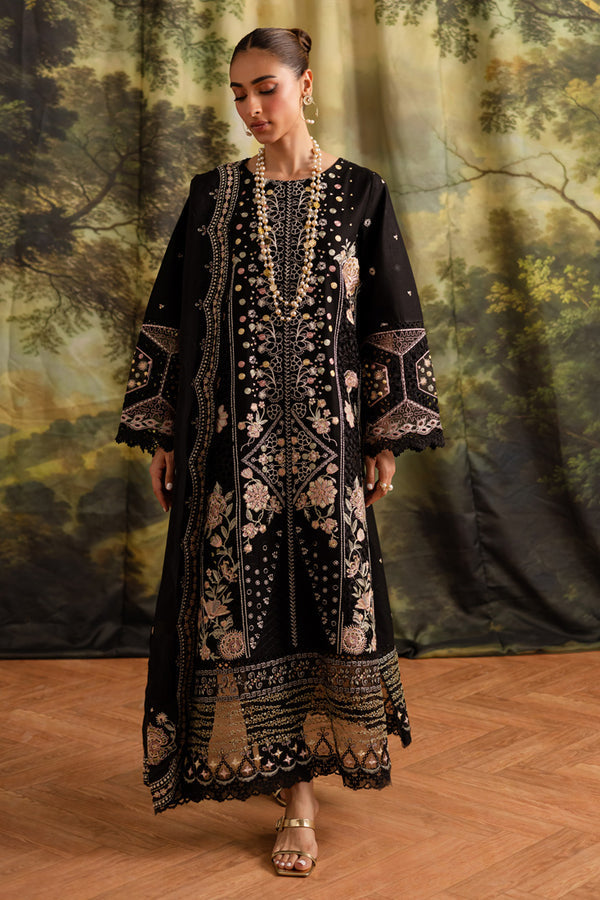 Marjjan | Guzel Lawn | SMC 204-A (Black) - by Libasekhas UK - Registered Vendor of : Marjjan - 100% Original Designer Dress