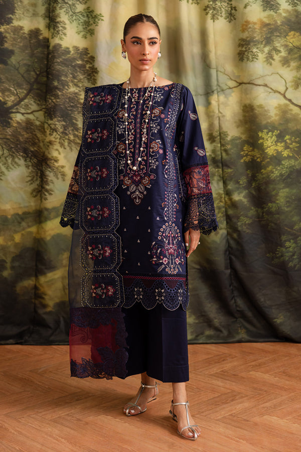 Marjjan | Guzel Lawn | SMC 205-A (Blue) - by Libasekhas UK - Registered Vendor of : Marjjan - 100% Original Designer Dress