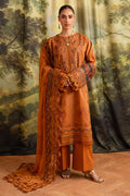 Marjjan | Guzel Lawn | SMC 208-A (Rust) - by Libasekhas UK - Registered Vendor of : Marjjan - 100% Original Designer Dress