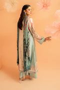 Imrozia Premium | Amelia Printed Silk | SP-149 Celeste Bloom - by Libasekhas UK - Registered Vendor of : Imrozia Premium - 100% Original Designer Dress