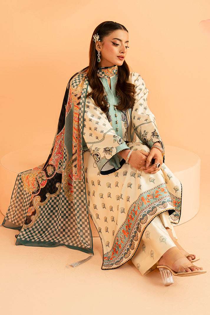Imrozia Premium | Amelia Printed Silk | SP-150 Verdant Elan - by Libasekhas UK - Registered Vendor of : Imrozia Premium - 100% Original Designer Dress