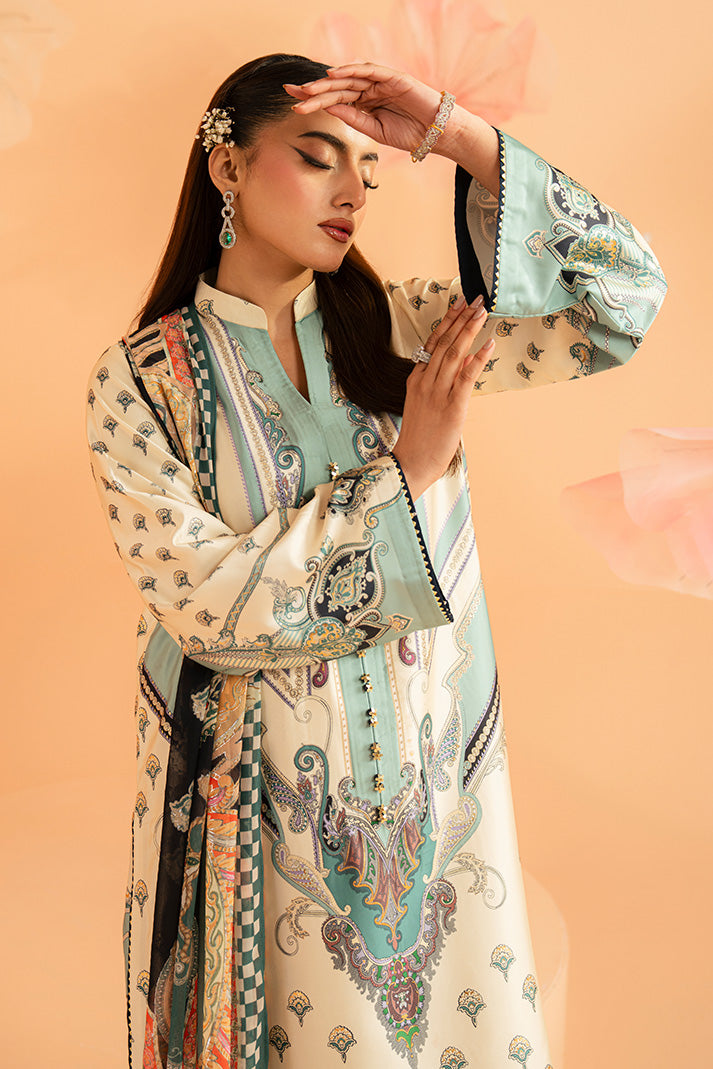 Imrozia Premium | Amelia Printed Silk | SP-150 Verdant Elan - by Libasekhas UK - Registered Vendor of : Imrozia Premium - 100% Original Designer Dress