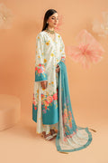 Imrozia Premium | Amelia Printed Silk | SP-151 Flora Serenade - by Libasekhas UK - Registered Vendor of : Imrozia Premium - 100% Original Designer Dress