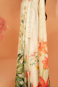 Imrozia Premium | Amelia Printed Silk | SP-153 Ivory Botanica - by Libasekhas UK - Registered Vendor of : Imrozia Premium - 100% Original Designer Dress