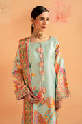 Imrozia Premium | Amelia Printed Silk | SP-155 Mint Mirage - by Libasekhas UK - Registered Vendor of : Imrozia Premium - 100% Original Designer Dress