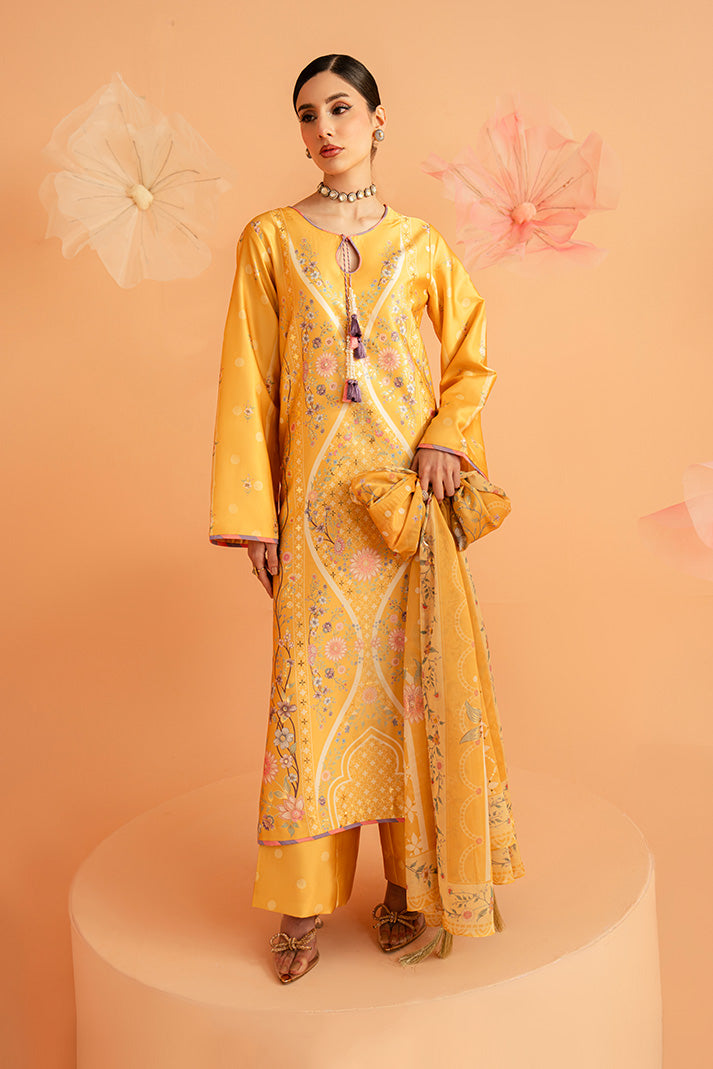 Imrozia Premium | Amelia Printed Silk | SP-156 Sunlit Aura - by Libasekhas UK - Registered Vendor of : Imrozia Premium - 100% Original Designer Dress