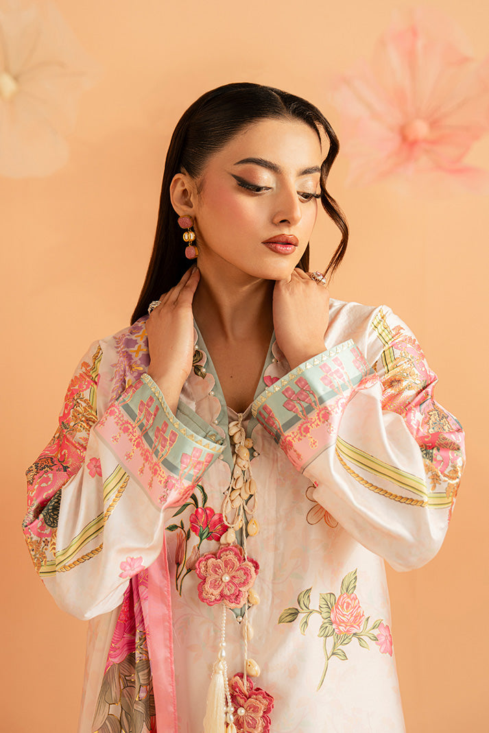 Imrozia Premium | Amelia Printed Silk | SP-158 Blush Reverie - by Libasekhas UK - Registered Vendor of : Imrozia Premium - 100% Original Designer Dress