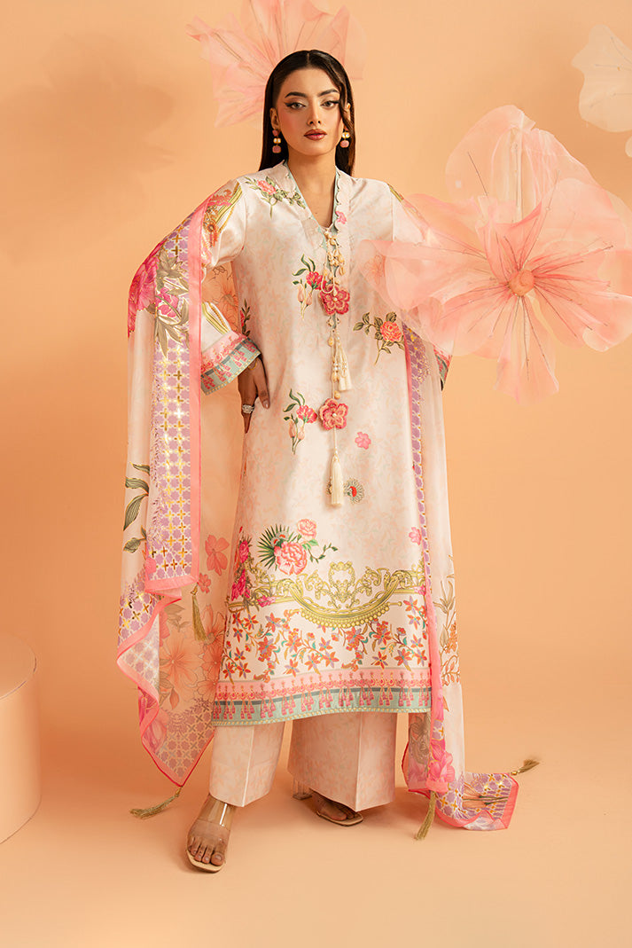 Imrozia Premium | Amelia Printed Silk | SP-158 Blush Reverie - by Libasekhas UK - Registered Vendor of : Imrozia Premium - 100% Original Designer Dress