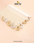Spiral Hoop Earrings - by - Libasekhas UK - Registered Vendor of : Zeesy - 100% Original Designer Dresss