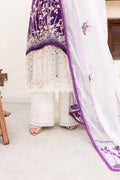 Sable Vogue | Shiree Lawn 24 | Plum Orchid - by - Libasekhas UK - Registered Vendor of : Sable Vogue - 100% Original Designer Dresss