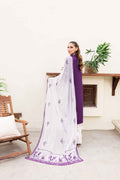 Sable Vogue | Shiree Lawn 24 | Plum Orchid - by - Libasekhas UK - Registered Vendor of : Sable Vogue - 100% Original Designer Dresss