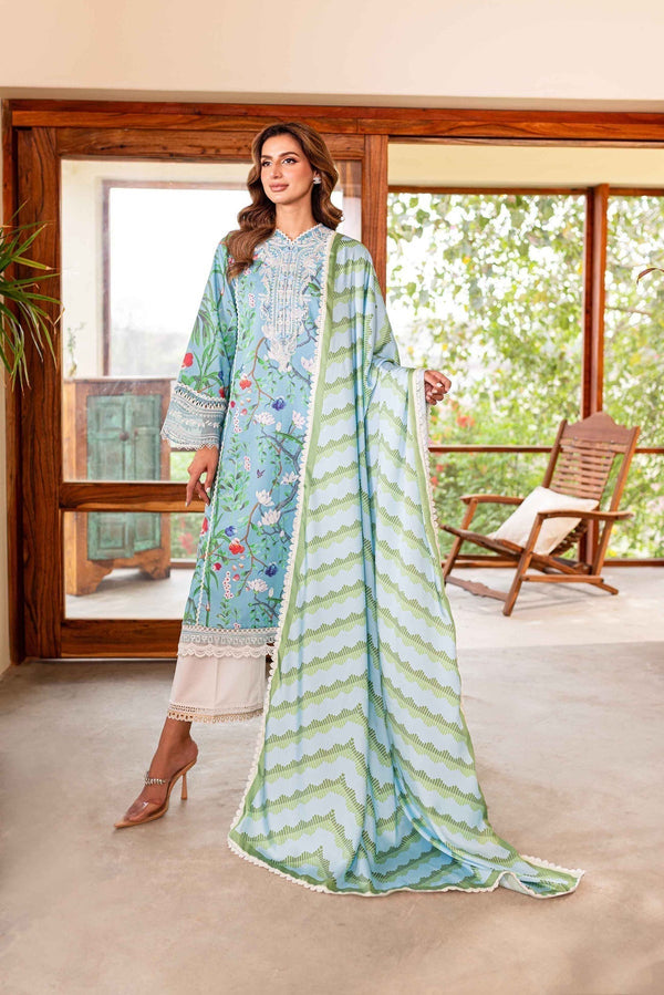 Sable Vogue | Shiree Lawn 24 | Flower Of Paradise - by - Libasekhas UK - Registered Vendor of : Sable Vogue - 100% Original Designer Dresss