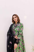 Sable Vogue | Shiree Lawn 24 | Black Iris - by - Libasekhas UK - Registered Vendor of : Sable Vogue - 100% Original Designer Dresss