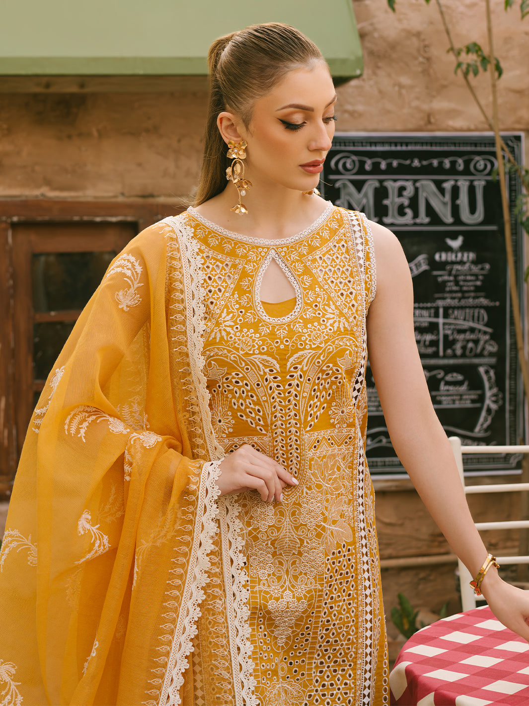 Mahnur | Mahrukh Eid Edit 24 | SUNFLOWER - by - Libasekhas UK - Registered Vendor of : Mahnur - 100% Original Designer Dresss