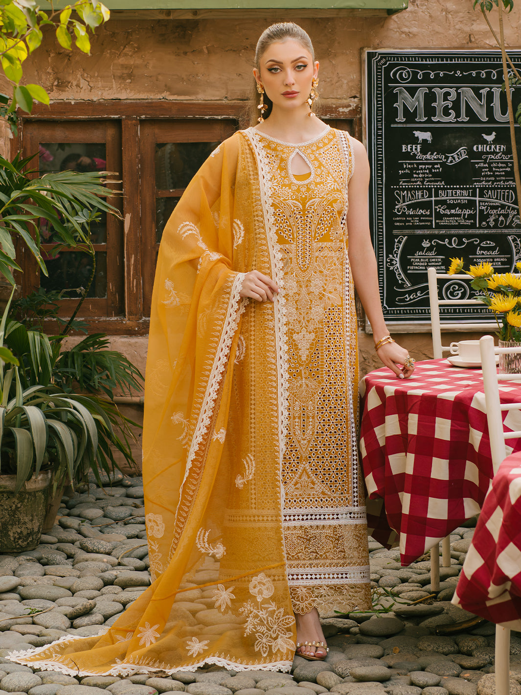 Mahnur | Mahrukh Eid Edit 24 | SUNFLOWER - by - Libasekhas UK - Registered Vendor of : Mahnur - 100% Original Designer Dresss