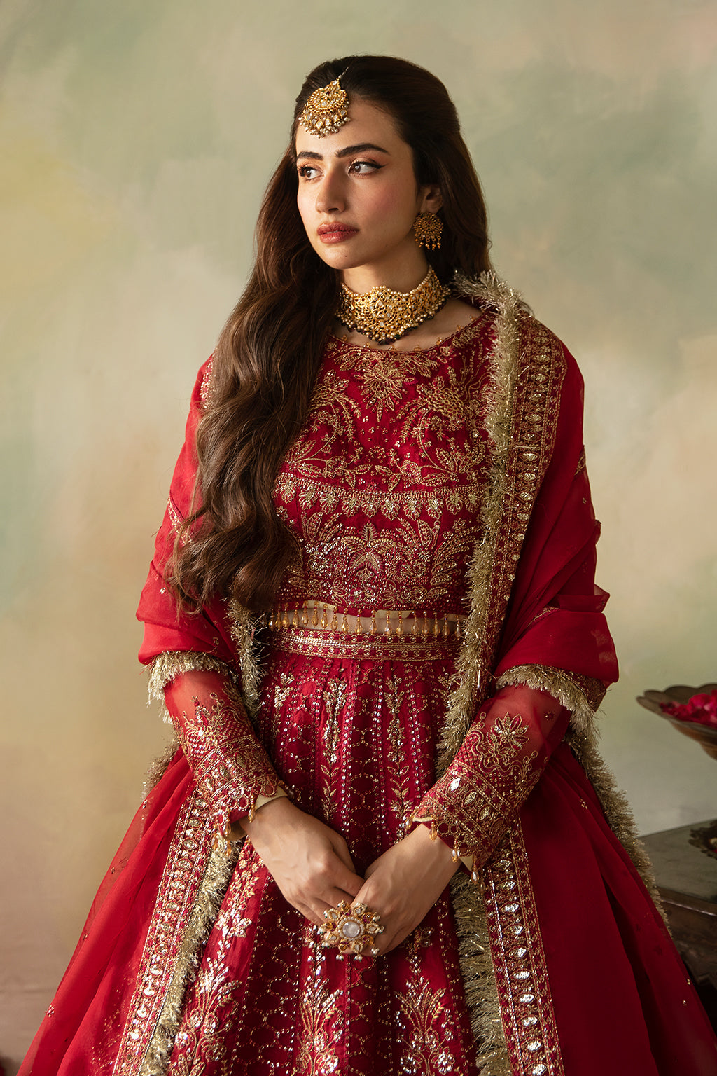 Saad Shaikh | Elana Wedding Formals |  Cerise - by - Libasekhas UK - Registered Vendor of : Saad Shaikh - 100% Original Designer Dresss