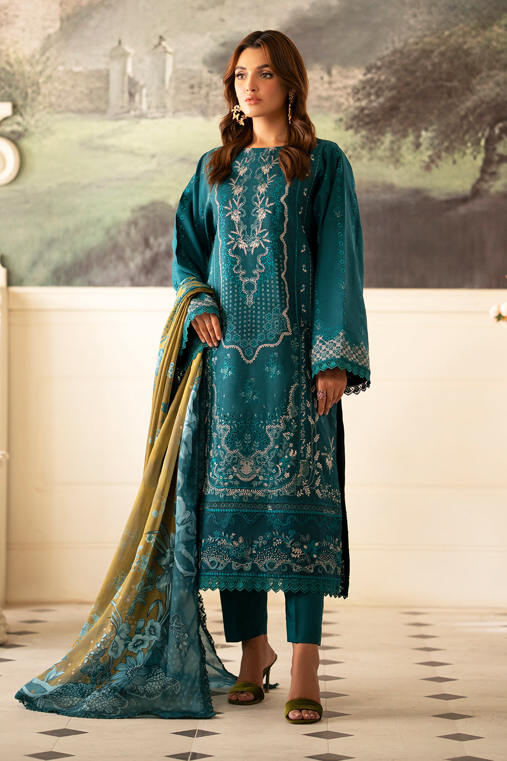 Saad Shaikh | Lumiere Winter |  D-03 Foret - by - Libasekhas UK - Registered Vendor of : Saad Shaikh - 100% Original Designer Dresss