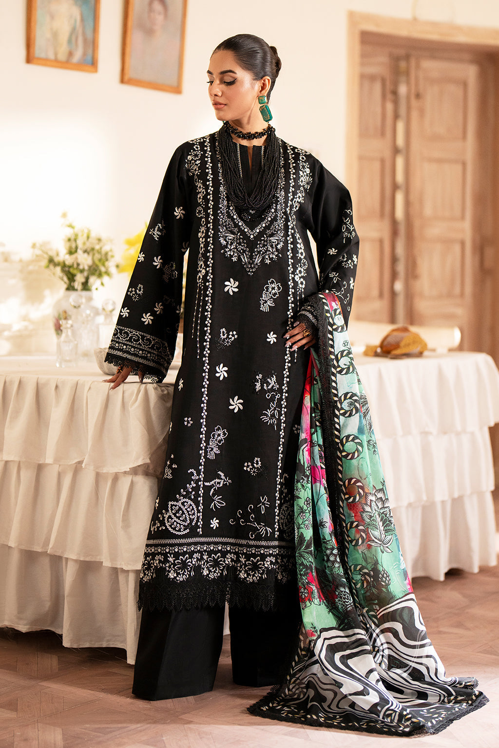 Saad Shaikh | Lumiere Winter |  D-06 Seina - by - Libasekhas UK - Registered Vendor of : Saad Shaikh - 100% Original Designer Dresss