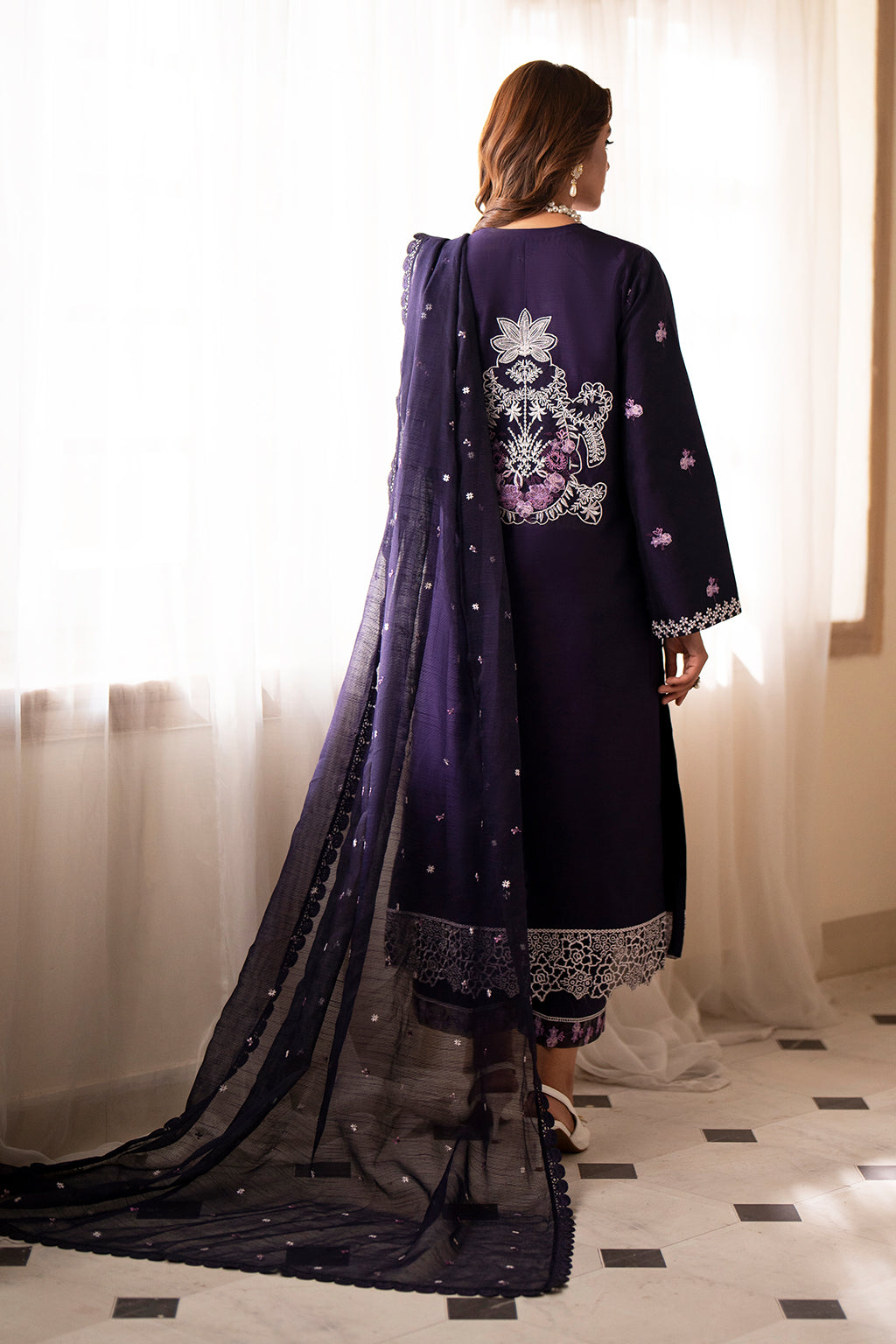 Saad Shaikh | Lumiere Winter |  D-09 Ruby - by - Libasekhas UK - Registered Vendor of : Saad Shaikh - 100% Original Designer Dresss