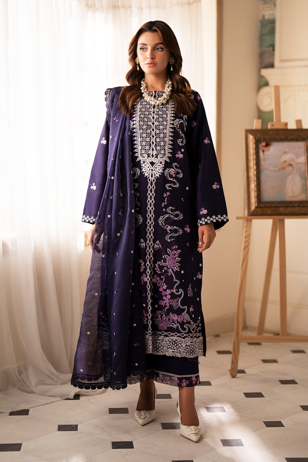 Saad Shaikh | Lumiere Winter |  D-09 Ruby - by - Libasekhas UK - Registered Vendor of : Saad Shaikh - 100% Original Designer Dresss