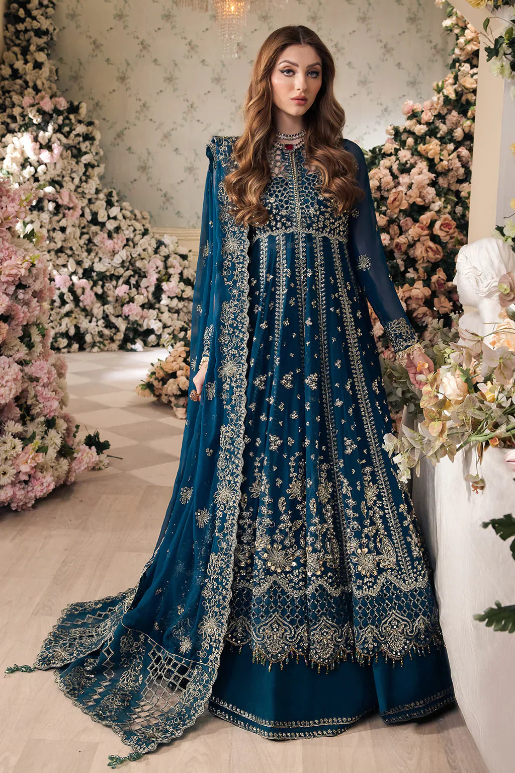 Saad Shaikh | Panache Luxury Chiffon 24 | Yumna - by - Libasekhas UK - Registered Vendor of : Saad Shaikh - 100% Original Designer Dresss
