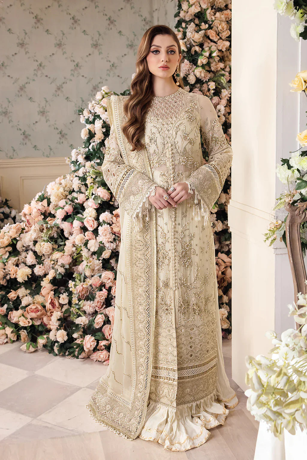 Saad Shaikh | Panache Luxury Chiffon 24 | Noor e Jaan - by - Libasekhas UK - Registered Vendor of : Saad Shaikh - 100% Original Designer Dresss