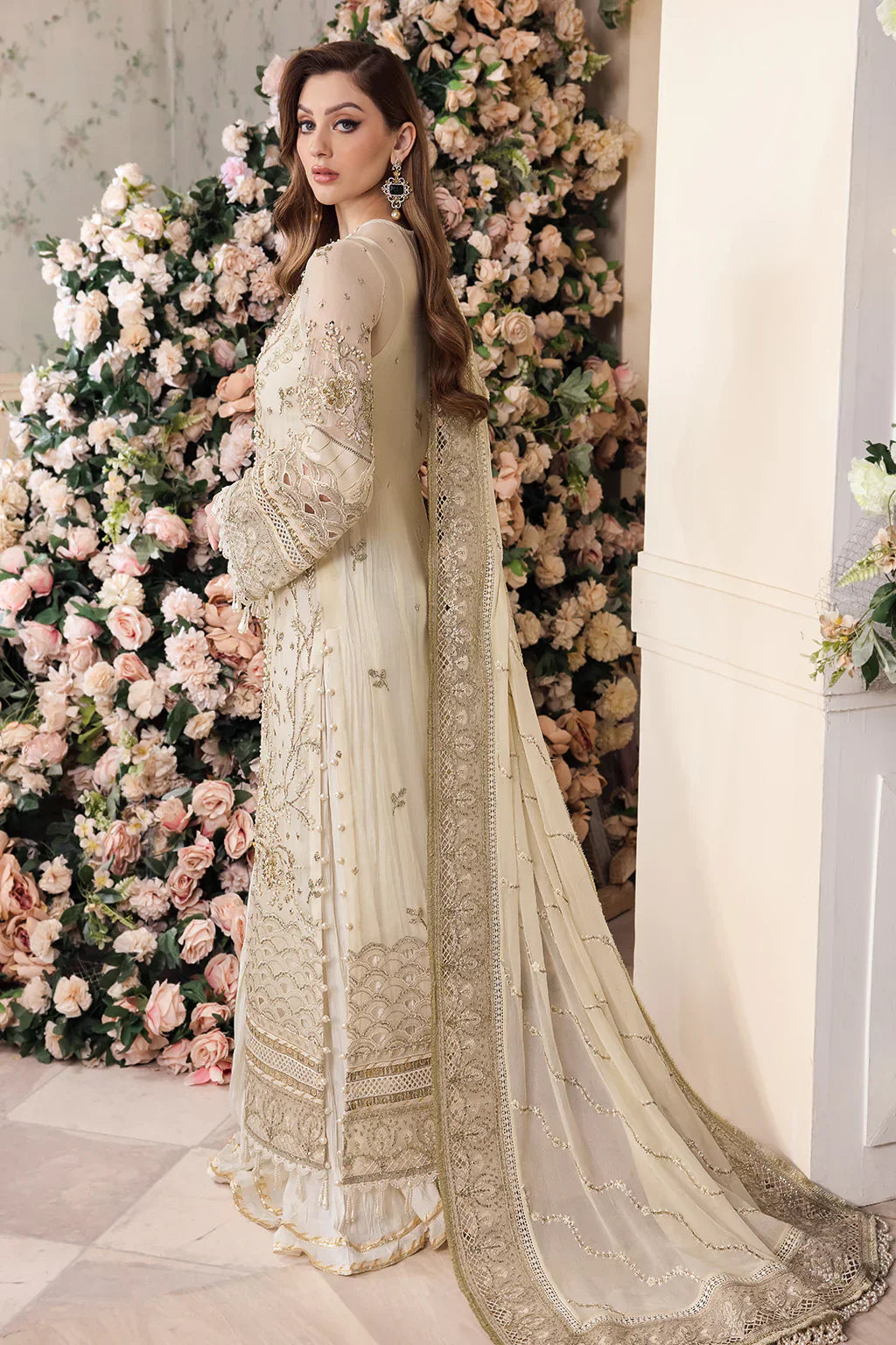 Saad Shaikh | Panache Luxury Chiffon 24 | Noor e Jaan - by - Libasekhas UK - Registered Vendor of : Saad Shaikh - 100% Original Designer Dresss