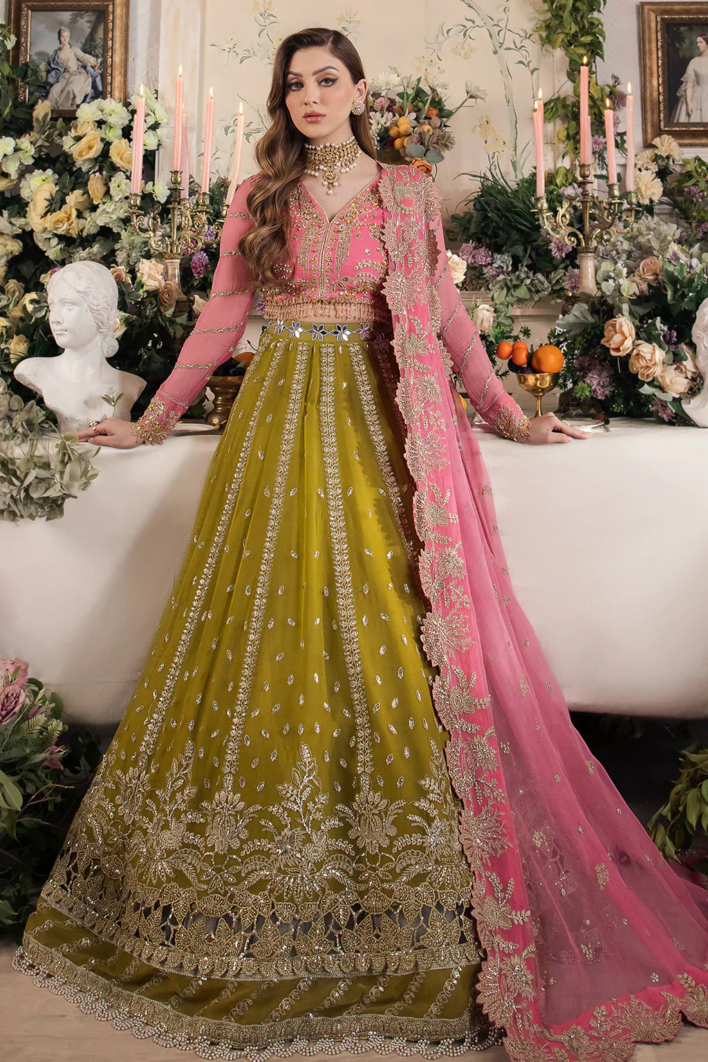 Saad Shaikh | Panache Luxury Chiffon 24 | Taskheer - by - Libasekhas UK - Registered Vendor of : Saad Shaikh - 100% Original Designer Dresss