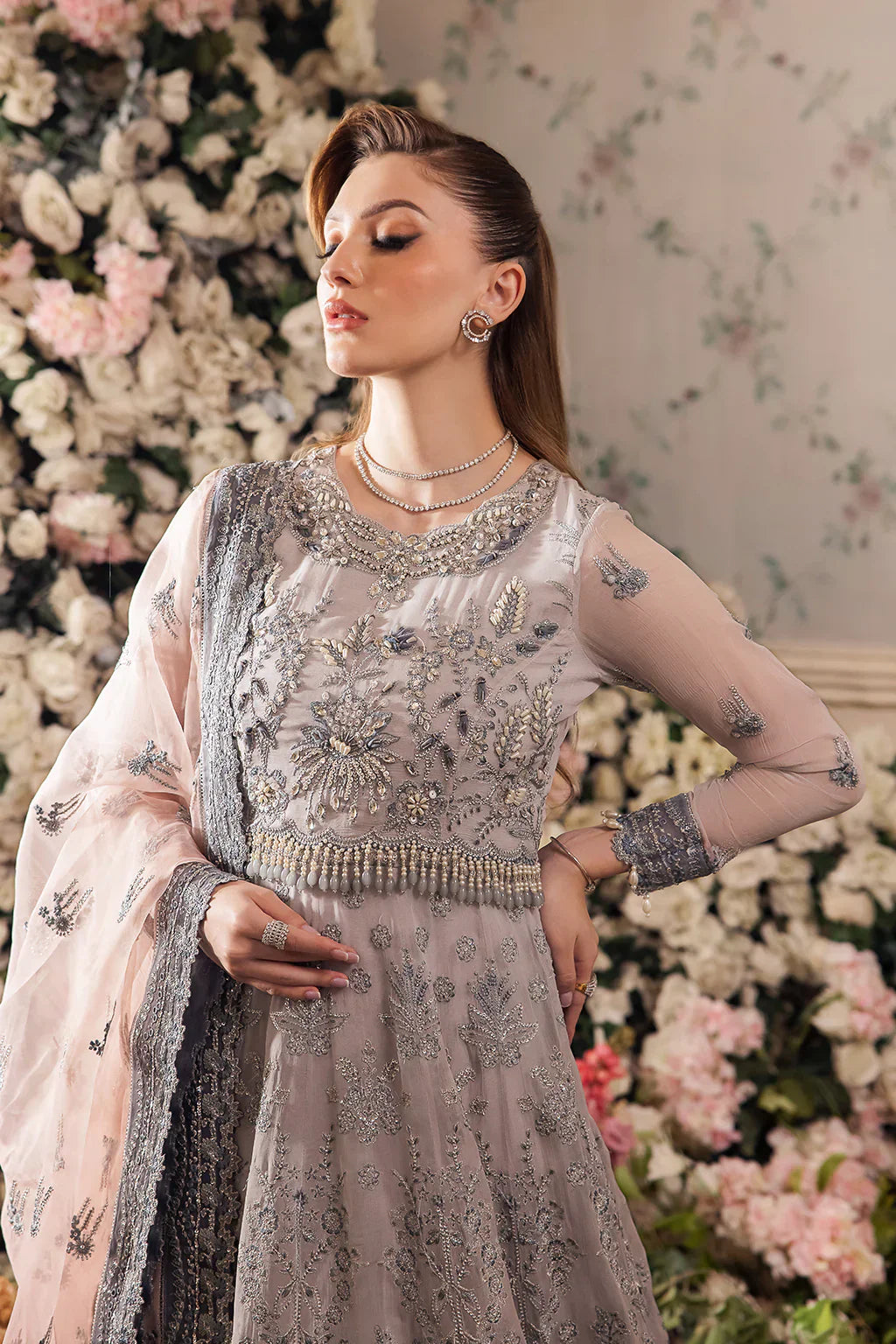 Saad Shaikh | Panache Luxury Chiffon 24 | Insiya - by - Libasekhas UK - Registered Vendor of : Saad Shaikh - 100% Original Designer Dresss