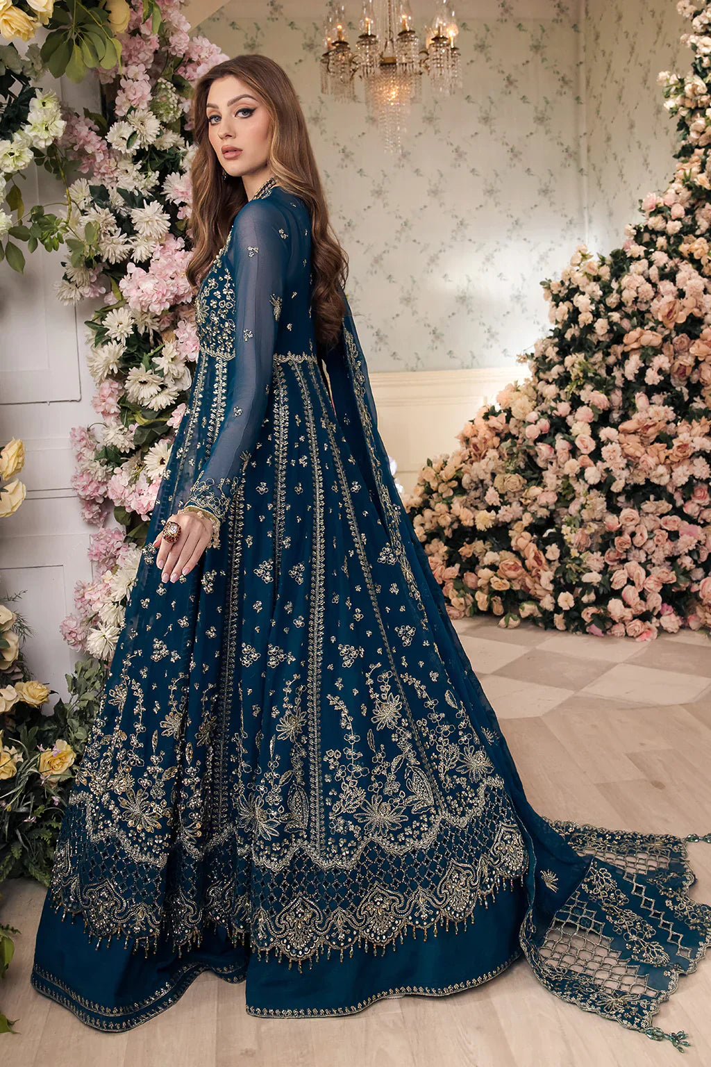 Saad Shaikh | Panache Luxury Chiffon 24 | Yumna - by - Libasekhas UK - Registered Vendor of : Saad Shaikh - 100% Original Designer Dresss