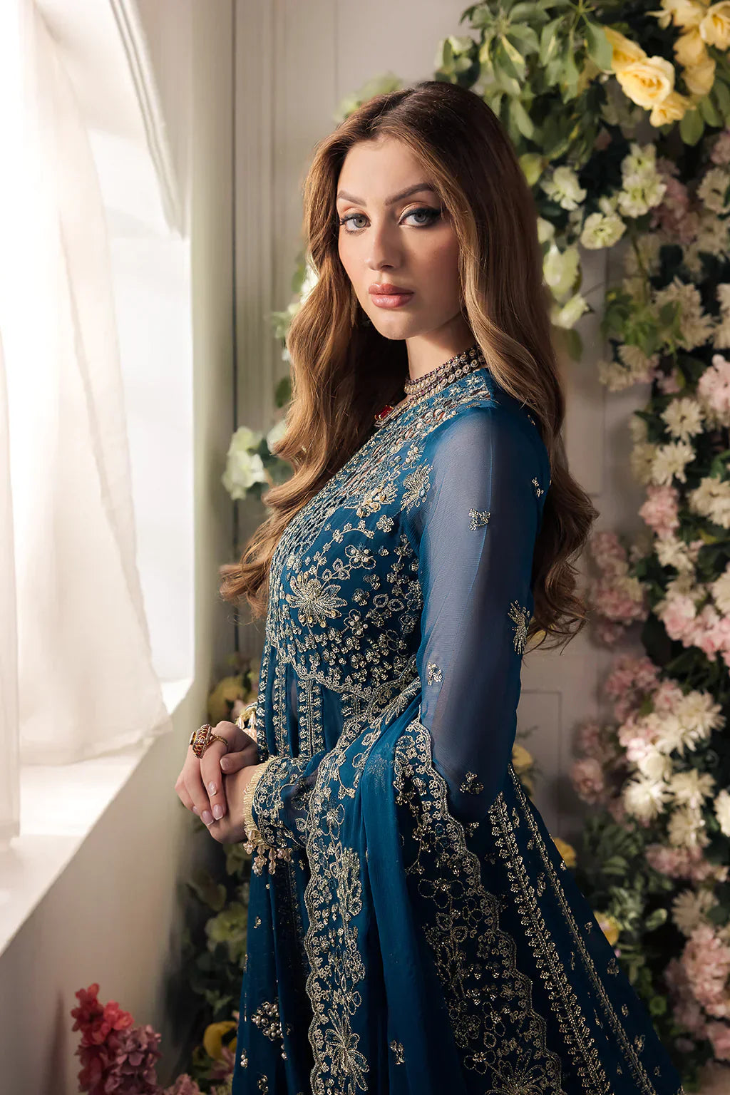 Saad Shaikh | Panache Luxury Chiffon 24 | Yumna - by - Libasekhas UK - Registered Vendor of : Saad Shaikh - 100% Original Designer Dresss