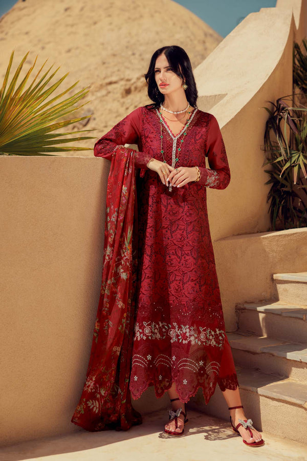 Noor by Saadia Asad | Eid Laserkari Lawn 24 | D1 - by - Libasekhas UK - Registered Vendor of : Noor by Saadia Asad - 100% Original Designer Dresss