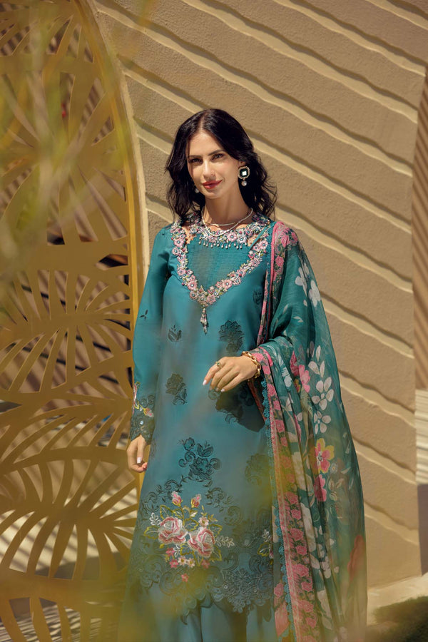 Noor by Saadia Asad | Eid Laserkari Lawn 24 | D4 - by - Libasekhas UK - Registered Vendor of : Noor by Saadia Asad - 100% Original Designer Dresss