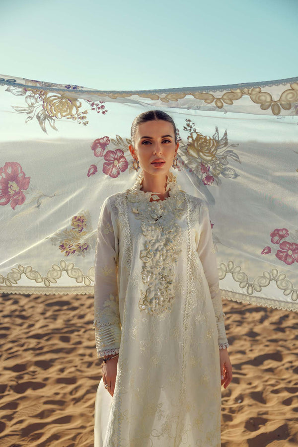 Noor by Saadia Asad | Eid Laserkari Lawn 24 | D2 - by - Libasekhas UK - Registered Vendor of : Noor by Saadia Asad - 100% Original Designer Dresss