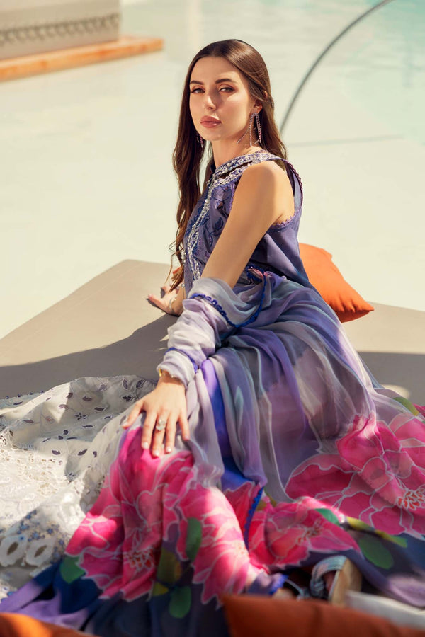 Noor by Saadia Asad | Eid Laserkari Lawn 24 | D3 - by - Libasekhas UK - Registered Vendor of : Noor by Saadia Asad - 100% Original Designer Dresss