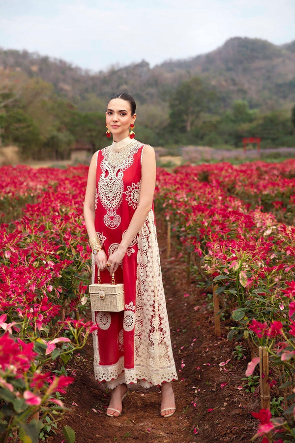 Sable Vogue | Luxury Lawn 24 | Carnelian - by - Libasekhas UK - Registered Vendor of : Sable Vogue - 100% Original Designer Dresss