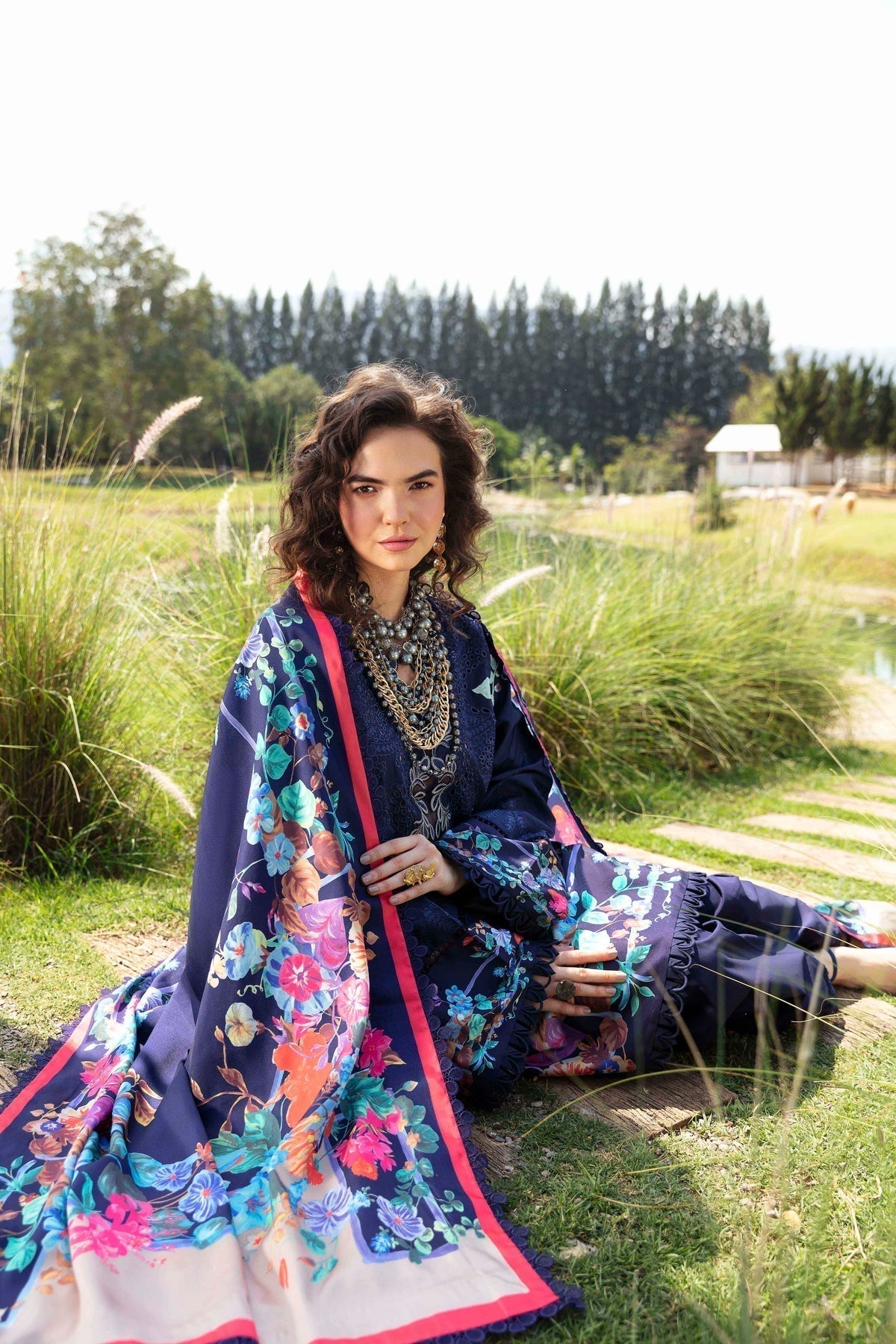 Sable Vogue | Luxury Lawn 24 | Blossom - by - Libasekhas UK - Registered Vendor of : Sable Vogue - 100% Original Designer Dresss