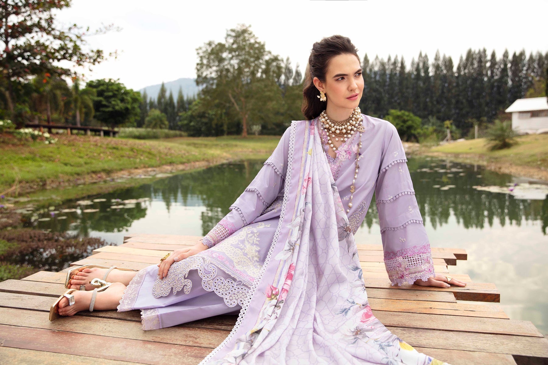 Sable Vogue | Luxury Lawn 24 | Aster - by - Libasekhas UK - Registered Vendor of : Sable Vogue - 100% Original Designer Dresss