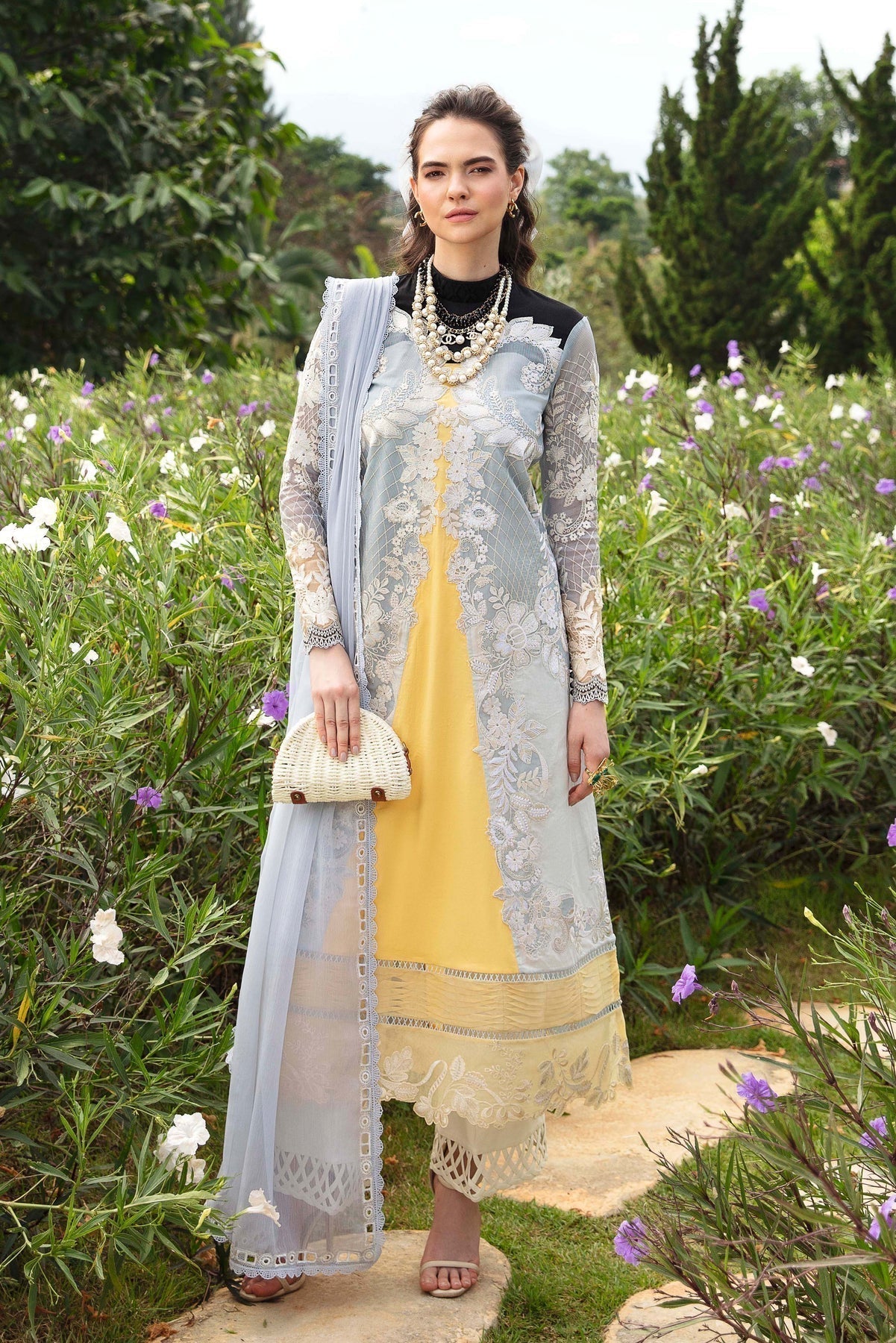 Sable Vogue | Luxury Lawn 24 | Leena - by - Libasekhas UK - Registered Vendor of : Sable Vogue - 100% Original Designer Dresss