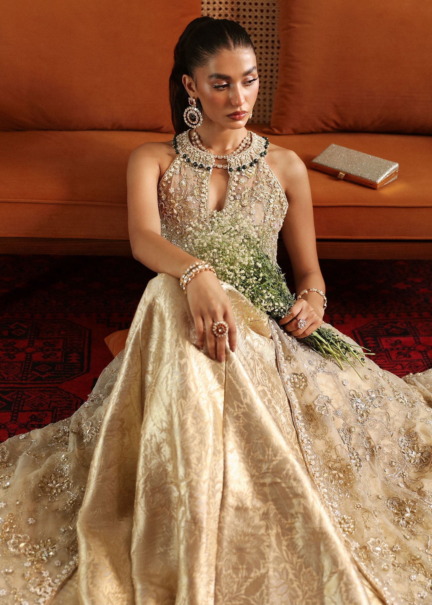 Sadaf Fawad Khan | Late Checkout at the Fred | Afra - by - Libasekhas UK - Registered Vendor of : Sadaf Fawad Khan - 100% Original Designer Dresss