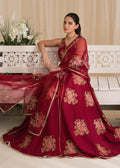 Sadaf Fawad Khan | Lyla Festive Pret | Deep Rose - by - Libasekhas UK - Registered Vendor of : Sadaf Fawad Khan - 100% Original Designer Dresss