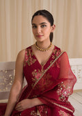 Sadaf Fawad Khan | Lyla Festive Pret | Deep Rose - by - Libasekhas UK - Registered Vendor of : Sadaf Fawad Khan - 100% Original Designer Dresss